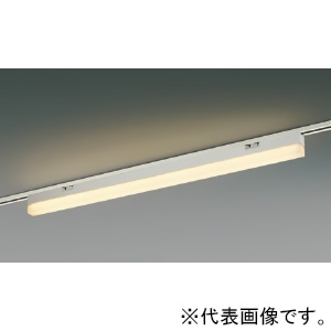 コイズミ照明 【受注生産品】LEDベースライト 《ソリッドシームレス》 プラグタイプ 調光 電球色(2700K) 白 AH54356