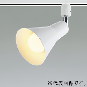 コイズミ照明 LEDランプタイプスポットライト プラグタイプ 白熱球60W相当 散光配光 非調光 電球色 マットファインホワイト AS56093