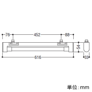 コイズミ照明 電源内蔵直管形LEDランプ搭載ベースライト プラグタイプ FLR20W相当 非調光 白色 ホワイト(N93) 電源内蔵直管形LEDランプ搭載ベースライト プラグタイプ FLR20W相当 非調光 白色 ホワイト(N93) AH55071 画像2