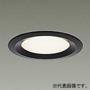 DAIKO LEDダウンライト 超浅型導光板タイプ 高気密SB形 白熱灯100W相当 非調光タイプ LED8.1W 昼白色 埋込穴φ100 拡散パネル付 黒 DDL-5339WB