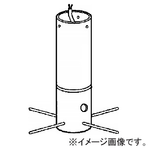 遠藤照明 ポール 庭園灯用 長さ375mm ダークグレー L-222H