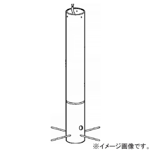 遠藤照明 ポール 庭園灯用 長さ675mm シルバーメタリック L-223S