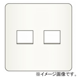 神保電器 コンセントプレート 2連用 2(1+1)個口 ライトベージュ WJE-11-L