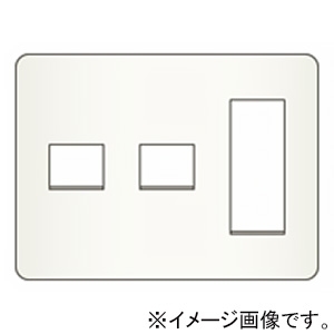 神保電器 コンセントプレート 3連用 5(1+1+3)個口 ライトベージュ WJE-113-L