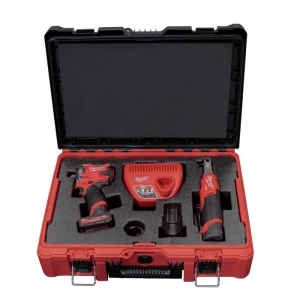 ミルウォーキー milwaukee M12FUELパワーパック(インパクトレンチ、3/8インチハイスピードラチェットレンチ) M12 FPP2H-5252P JP