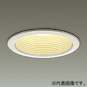 DAIKO LEDベースダウンライト M形 バッフルタイプ ランプ付 白熱灯60W相当 非調光タイプ LED電球7.3W 口金E26 電球色 埋込穴φ100 白 DDL-3760YWE