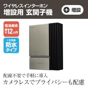 DXアンテナ ワイヤレスインターホン 増設用玄関子機 ワイヤレスインターホン 増設用玄関子機 DWA20D