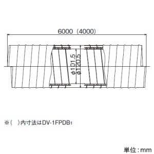 日本キヤリア(東芝) 断熱ダクト φ100用 長さ6m 断熱ダクト φ100用 長さ6m DV-1FPDC1 画像2