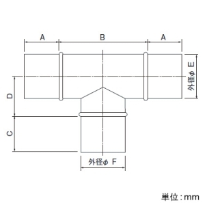 日本キヤリア(東芝) T管 呼び径φ100→φ100 鋼板製 T管 呼び径φ100→φ100 鋼板製 DV-14T14 画像2