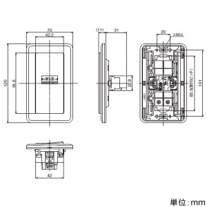 日本キヤリア(東芝) オンオフピカスイッチ 入・切タイプ 換気扇容量15〜400W オンオフピカスイッチ 入・切タイプ 換気扇容量15〜400W SVF-53S(WW) 画像2