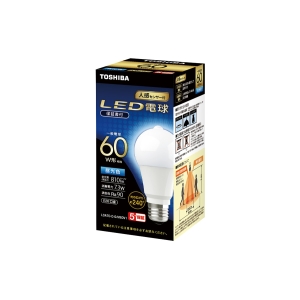 東芝 LED電球 センサ付き  A形 60W相当 口金E26 昼光色(6500K) 全方向 LDA7D-D-G/M60V1