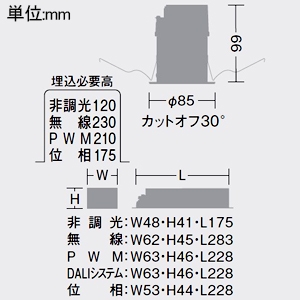 DAIKO LEDベースダウンライト カットオフ30° シルバーマットコーン M形 1500クラス FHT32W相当 白色 配光角40° 埋込穴φ75 電源別売 ブラック LEDベースダウンライト カットオフ30° シルバーマットコーン M形 1500クラス FHT32W相当 白色 配光角40° 埋込穴φ75 電源別売 ブラック LZD-93499NBW 画像2