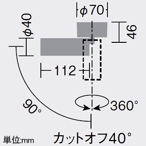 DAIKO LEDスポットライト フランジタイプ 直付専用 ロングフード ランプ交換型 位相調光タイプ φ35・12Vダイクロハロゲン35W相当 ランプ別売 DECO-S35C(E11)用 ブラック LEDスポットライト フランジタイプ 直付専用 ロングフード ランプ交換型 位相調光タイプ φ35・12Vダイクロハロゲン35W相当 ランプ別売 DECO-S35C(E11)用 ブラック LZS-93420XB 画像2