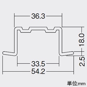 DAIKO 埋込用フレーム 直付専用型用 3m用 ホワイト 埋込用フレーム 直付専用型用 3m用 ホワイト DP-53198E 画像2