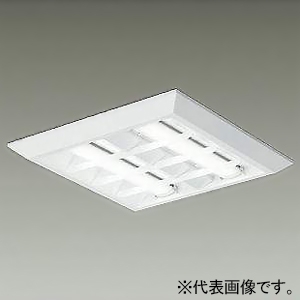 DAIKO LEDベースライト ≪SQUARE BASE LIGHT≫ 本体のみ LEDユニット別売型 直付形 ルーバータイプ 2灯ユニットタイプ □450タイプ FHP32W形ユニット×2灯 非調光タイプ LZB-92967XW