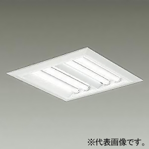 DAIKO LEDベースライト ≪SQUARE BASE LIGHT≫ 本体のみ LEDユニット別売型 埋込形 Cチャンネル回避型 下面開放 4灯ユニットタイプ □450タイプ FHP32W形ユニット×4灯 非調光タイプ 埋込穴500mm LZB-92719XW