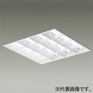 DAIKO 【受注生産品】LEDベースライト ≪SQUARE BASE LIGHT≫ 本体のみ LEDユニット別売型 埋込形 空調ダクト回避型 ルーバータイプ 4灯ユニットタイプ □600タイプ FHP45W形ユニット×4灯 PWM調光タイプ 埋込穴600mm LZB-92740XW