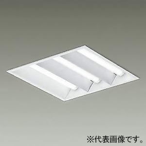 DAIKO 【受注生産品】LEDベースライト ≪SQUARE BASE LIGHT≫ 本体のみ LEDユニット別売型 埋込形 空調ダクト回避型 下面開放 3灯ユニットタイプ □450タイプ FHP32W形ユニット×3灯 PWM調光タイプ 埋込穴450mm LZB-92726XW