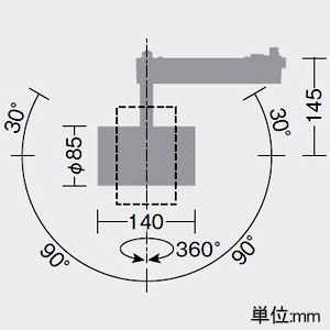 DAIKO LEDスポットライト ≪RECOL≫ プラグタイプ 配線ダクト取付用 無線調光タイプ 4000クラス CDM-T70W相当 LED38W 白色 狭角形 配光角11° ブラック LEDスポットライト ≪RECOL≫ プラグタイプ 配線ダクト取付用 無線調光タイプ 4000クラス CDM-T70W相当 LED38W 白色 狭角形 配光角11° ブラック LZS-9106NBN8 画像2