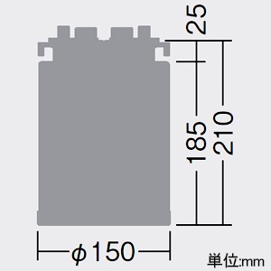 DAIKO シーリングアダプター φ75ダウンライト用 配線ダクト取付用 シーリングアダプター φ75ダウンライト用 配線ダクト取付用 LZA-93316E 画像2