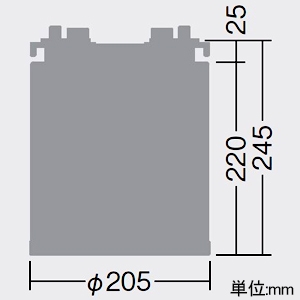 DAIKO シーリングアダプター φ150ダウンライト用 配線ダクト取付用 シーリングアダプター φ150ダウンライト用 配線ダクト取付用 LZA-93321E 画像2