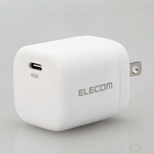 ELECOM AC充電器 最大出力45W TypeC×1ポート PD対応 ホワイト ACDC-PD2245WH