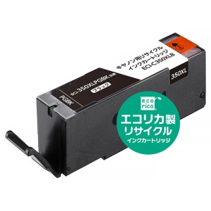 ELECOM リサイクルインクカートリッジ 《エコリカ》 Canon用 BCI-350XLPGBK互換 ブラック ECI-C350XLB