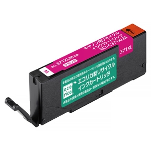 ELECOM リサイクルインクカートリッジ 《エコリカ》 Canon用 BCI-371XLM互換 マゼンタ ECI-C371XLM