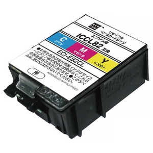 ELECOM リサイクルインクカートリッジ 《エコリカ》 EPSON用 ICCL82互換 カラー ECI-E82CL