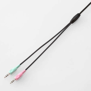 ELECOM 有線ヘッドセット 両耳小型オーバーヘッドタイプ φ3.5mm3極ミニプラグ×2 ケーブル長1.8m 有線ヘッドセット 両耳小型オーバーヘッドタイプ φ3.5mm3極ミニプラグ×2 ケーブル長1.8m HS-HP14SBK 画像4