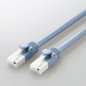 ELECOM LANケーブル スタンダードタイプ Cat6A対応 ヨリ線 24AWG 1.0m×10本入 ブルー LANケーブル スタンダードタイプ Cat6A対応 ヨリ線 24AWG 1.0m×10本入 ブルー LD-GPAT/BU1/RS1 画像2