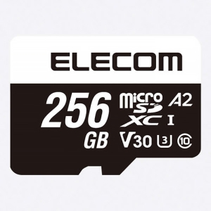 ELECOM microSDXCメモリーカード 容量256GB Class10・UHS-I・U3・V30・A2対応 データ復旧サービス付 MF-MS256GU13A2R