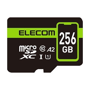 ELECOM microSDXCメモリカード スマートフォン用 容量256GB Class10・UHS-I・U1・A2対応 MF-SP256GU11A2R