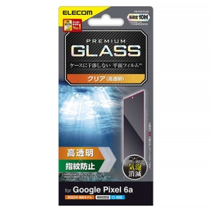 ELECOM 液晶保護ガラスフィルム Google Pixel 6a用 指紋防止 高透明 PM-P221FLGG