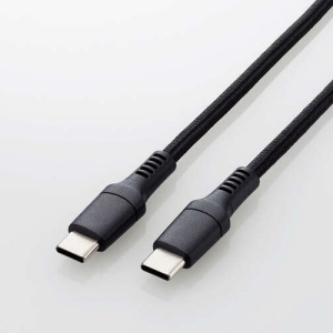 USB2.0P[u ϋv^Cv TypeC-TypeC ő100WΉ 0.5m ubN MPA-CC5PS05BK