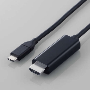 映像変換やわらかケーブル TypeC-HDMI 60Hz対応 長さ2.0m MPA-CHDMIY20BK2