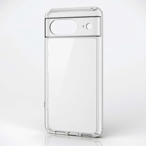 ハイブリッドケース Google Pixel8用 耐衝撃 高硬度 クリア PM-P233HVCKCR