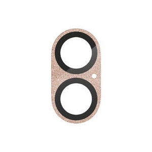 カメラレンズ保護ガラスカバー 《&Me》 iPhone 16・16Plus用 全面グリッター仕様 ピンク PM-A24AFLLP6PN