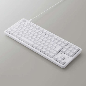 メカニカルキーボード Leggero 有線 USB Type-C着脱式 テンキーレス 茶軸 ホワイト TK-MC30UKTWH