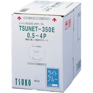LANケーブル Cat5e 300m 4Pケーブル CAT5e 350E Series ウスアオ TSUNET-350E 0.5-4P