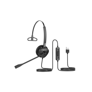 有線ヘッドセット 片耳タイプ USB有線ヘッドセット モノラルヘッドセット FAN-HT301-U