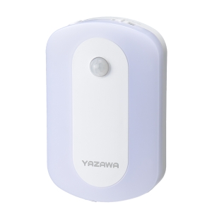 コンセント式人感明暗ナイトライト調光スイッチ丸角型 NASWN80WH