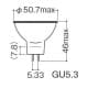 岩崎電気 【生産完了品】【ケース販売特価 10個セット】アイ ダイクロクールハロゲン 省電力タイプ φ50 12V 90W形 狭角 GU5.3口金  JR12V65WUV/NK5/HA_set 画像2