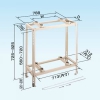 オーケー器材 【生産完了品】室外機据付架台 《スカイキーパー RAキーパー》 二段置台 塗装仕上げ K-KW5E3