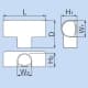 因幡電工 【限定特価】【限定特価】給水・給湯用配管化粧カバー 屋内用 《リフォームダクトJD》 平面チーズカバー 給水・給湯用配管化粧カバー 屋内用 《リフォームダクトJD》 平面チーズカバー JHT-25-20 画像3