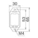 明工社 ML機器用取付金具 段付 (取付穴 M4) ML機器用取付金具 段付 (取付穴 M4) ML1517T17 画像2