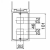 明工社 ML防滴プレート 2コ用 ML1682