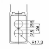 明工社 MLキー付防滴プレート ダブルコンセント用 ML1692-K