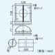 パナソニック 気調・熱交換形換気扇 壁掛形・1パイプ式 手動式シャッター 色=ホワイト 温暖地・準寒冷地用 気調・熱交換形換気扇 壁掛形・1パイプ式 手動式シャッター 色=ホワイト 温暖地・準寒冷地用 FY-12ZH1-W 画像4