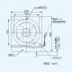 パナソニック 一般・台所・事務所・居室用換気扇 スタンダード形 排気 連動式シャッター 引き紐式スイッチ BL認定品 埋込寸法:17.5cm角 一般・台所・事務所・居室用換気扇 スタンダード形 排気 連動式シャッター 引き紐式スイッチ BL認定品 埋込寸法:17.5cm角 FY-15PF5BL 画像3